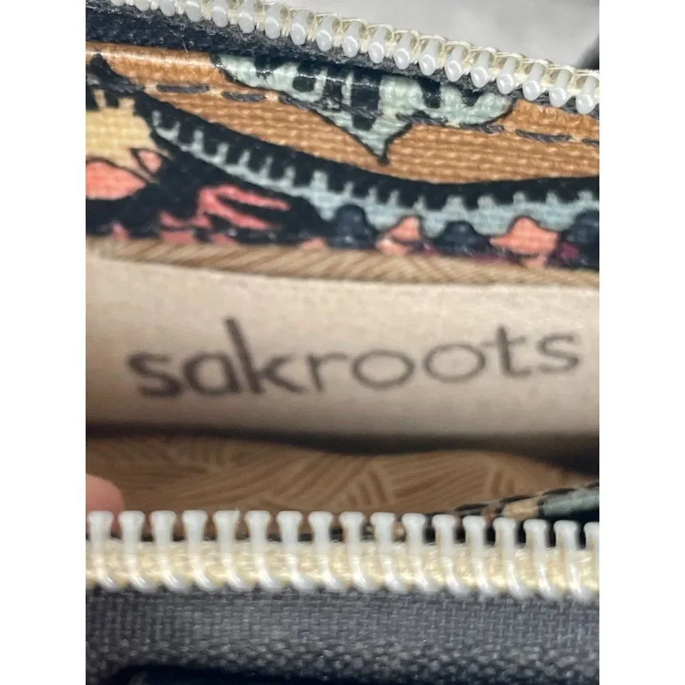 Sakroots Small Smartphone Wristlet Wallet Taupe One World